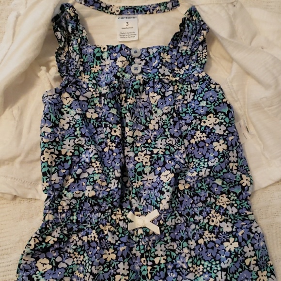 Onesies with romper and cardigan with headband - Picture 3 of 5
